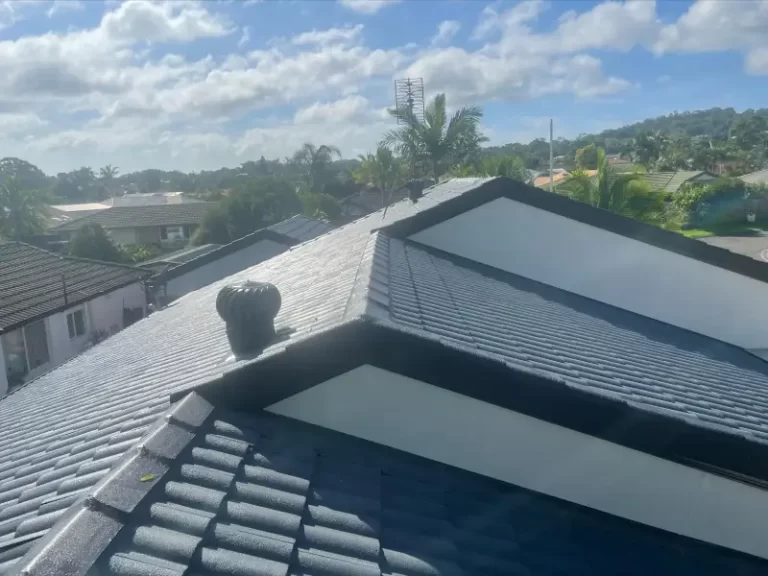 black and white roof